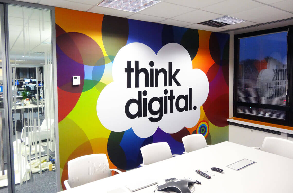 Think Digital conference room wall